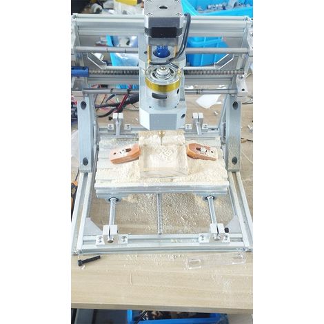 ParaCity Mini DIY 3-Axis CNC Engraving Machine for Wood Milling and Engraving Kit (1/4)