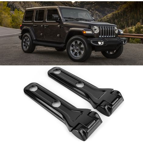 Cache-charnière de support de roue de secours noir compatible avec Jeep Wrangler JL 2018+ (1/5)