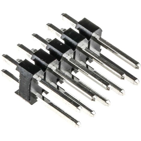 Embase à broches RS PRO, 10 pôles , 2.54mm, 2 rangées , 3.0A, Droit (1/2)