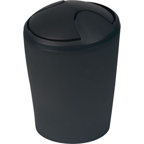 Papelera basculante MOVE 2L Negro Spirella