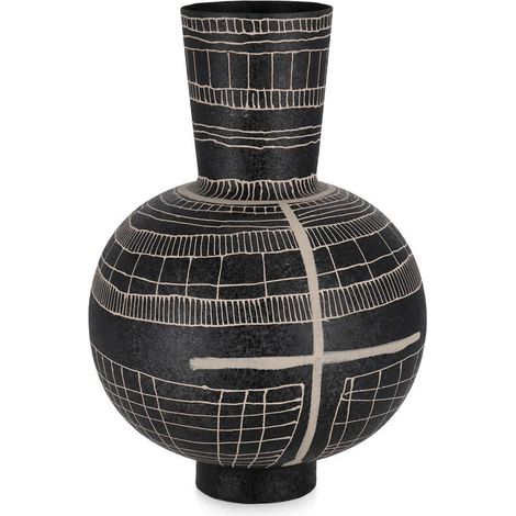 Vaso bottiglia "Siva" in metallo per uso interno ed esterno h 43 cm (1/2)