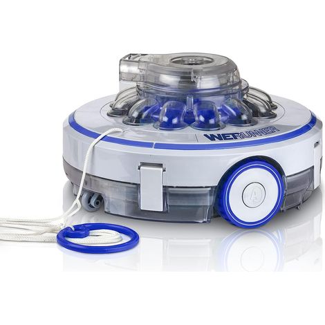 Robot a batteria per pulizia piscine fuori terra con fondo piatto 26,6 Watt Wet Runner GRE RBR60