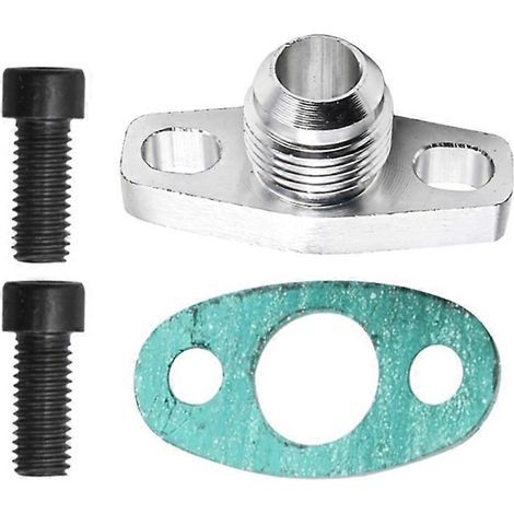 Kit adaptateur de bride de retour d'huile turbo AN10 pour Garrett GT28 GT30 GT35 T25 avec boulons M8x1.25 mm S (1/5)