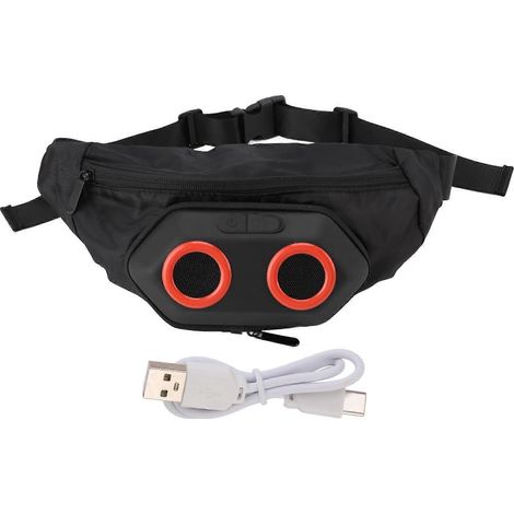 Wasserdichte Bluetooth-Gürteltasche, tragbarer Lautsprecher mit abnehmbarer Tragetasche, kraftvoller Klang für Outdoor-Sportarten, robuster tragbarer Lautsprecher (1/5)