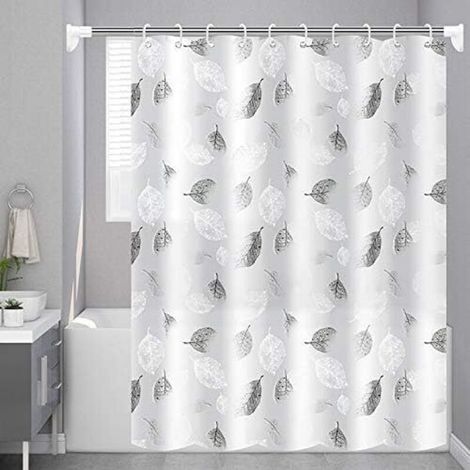 Tenda da doccia in PEVA 180x180 cm, stampata, spessa, impermeabile, traslucida -Crezuo