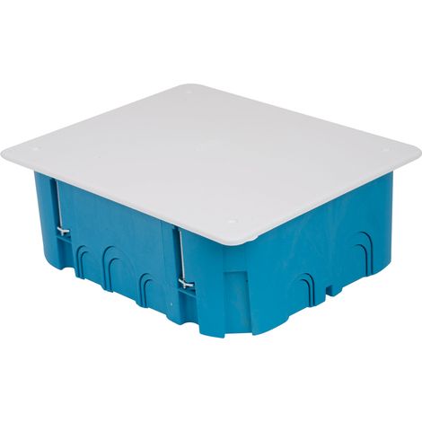 SCATOLA DI DERIVAZIONE DA INCASSO PER CARTONGESSO CON COPERCHIO IP40 mm.105x105x50 h 10.00 pz