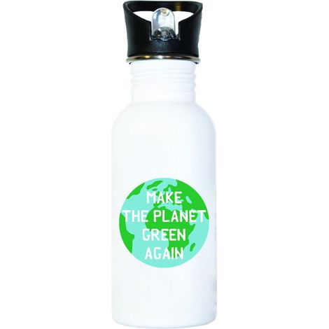 Gourde en Aluminium - MAKE THE PLANET GREEN AGAIN - 500 ml (1/2)
