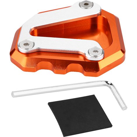 Support Moto CNC Pied d'appui Élargi Plaque Extension Kickstand pour 790 2018-2019 Orange (1/5)