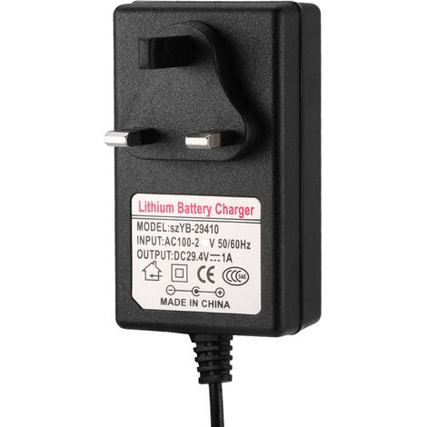 29,4 V 1 A Netzteil-Akkuladegerät-Adapter für Smart Balance Auto-Scooter 100-240 V (UK-Stecker).