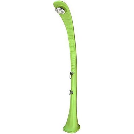 Formidra Cobra 32L 217x30x34cm Ducha Solar Exterior - Enjuagador de Pies - Calefacción Solar - Polietileno Reciclable  - Verde