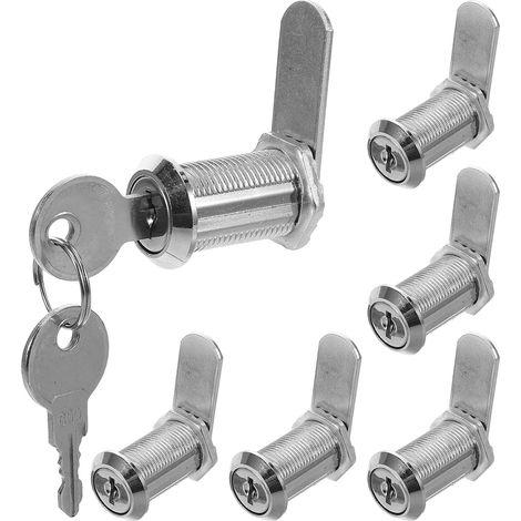 de 6 cadenas à clé pour classeurs et bureaux cadenas