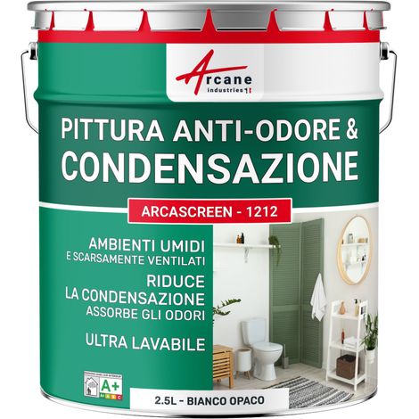 Pittura Termica Anticondensa e Antimuffa per Pareti Umide : ARCASCREEN - 1212 - 2,5 L Bianco - ARCANE INDUSTRIES (1/5)