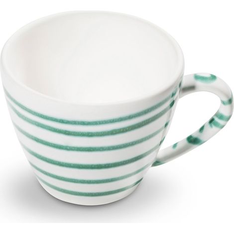 Gmundner Keramik Grüngeflammt, Kaffeetasse Gourmet 0,2 Liter