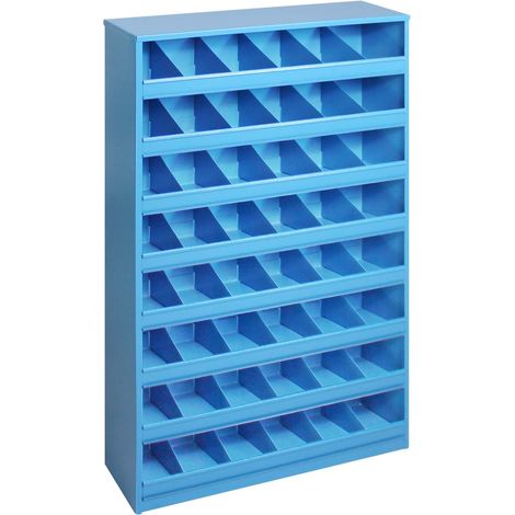 ADB Schraubenregal Schüttenregal Lichtblau Regal 85x50x12,5cm Kleinteilemagazin