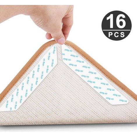 Rutschfeste Teppichmatten, 16er-Packung, geeignet für Teppiche, rutschfeste Teppichunterlagen, rutschfeste Teppichrücken. (1/5)