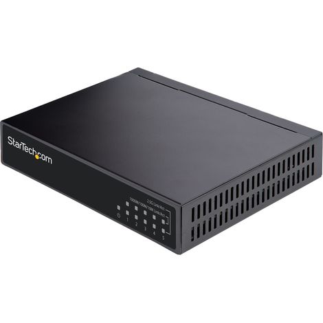 StarTech.com Switch 2.5G Unmanaged - Switch Gigabit 5 porte - Switch Ethernet Unmanaged 2.5GBASE-T - Splitter Ethernet - Montaggio su guida DIN o a parete - Multi-Gigabit - Auto-MDIX - 9K Jumbo (UNMA (1/4)