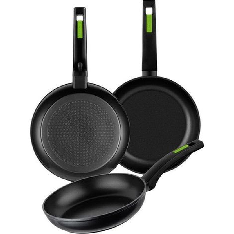 Monix M481241 Set de 3 poêles vertes aluminium