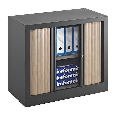 Armoires à rideaux Eco-conçue Décor Monobloc chêne H 70 x L 120 (1/2)
