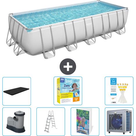 Bestway Piscina Bestway Power Steel Rectangular - 640x274x132 cm - 8-piezas S606 (1/4)