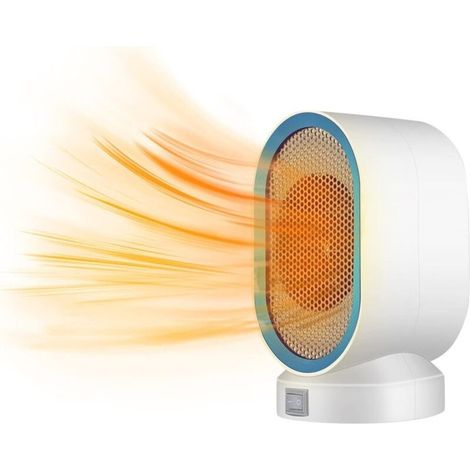 Mini Chauffage électrique Portable Ventilateur de Chauffage Maison 400W Miniature Basse Puissance Chauffant du Soleil Chauffe Radiateur électrique Portatif (bleu) (1/5)