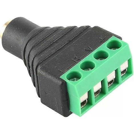 Connecteur stéréo femelle 2,5 mm - Bornier à 4 broches (1/4)