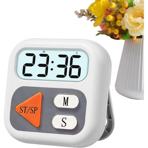 Minuteur de cuisine pour la cuisson Horloge LCD aimantée gadget (1/5)