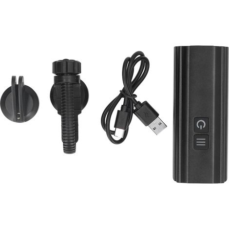 Phare de Vélo Avant 5 Modes USB Rechargeable Haute Luminosité Large Portée Éclairage Extérieur (1/5)