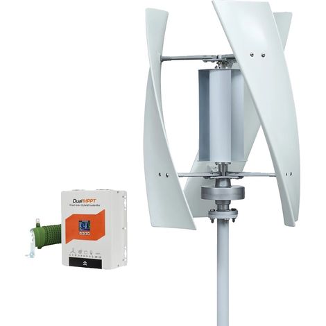 Generador eólico, silencioso, de fácil instalación, con Super control-a, 3000W-e, 24V-a (1/2)