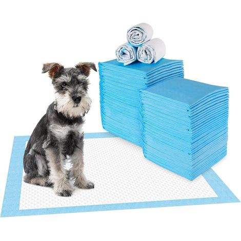 Lot de 100 Tapis éducateurs pour Chiots Tapis Absorant Couche inférieure imperméable 45 x 33 cm (1/5)