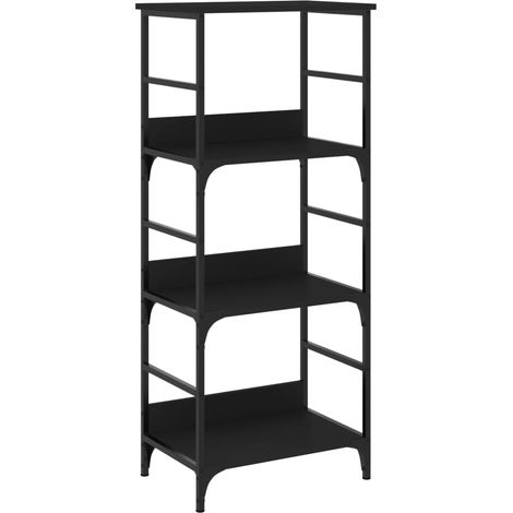 Maison Exclusive - Bücherregal Schwarz 50x33x117,5 cm Holzwerksto