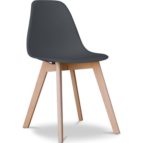 Sedia da pranzo - Stile Scandinavo - Denisse   Grigio scuro