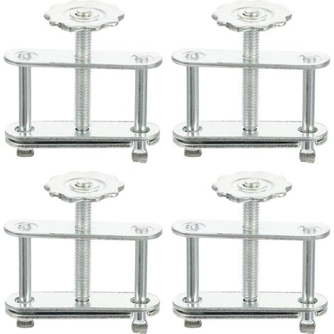 Lot de 4 colliers de serrage pour tuyaux de contrôle de débit - Collier de serrage à vis réglable pour compresseur - Clip de fixation pour tuyau à entraînement par vis sans fin, destiné (1/5)