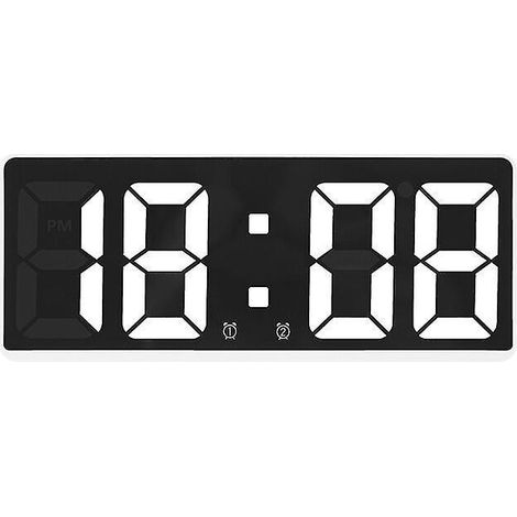 grande Horloge Murale Numrique Intelligente App Contrle Heure/date/activation Du Son Et Fonction De Compte Rebours Luminosit Et Volume En Continu (1/4)
