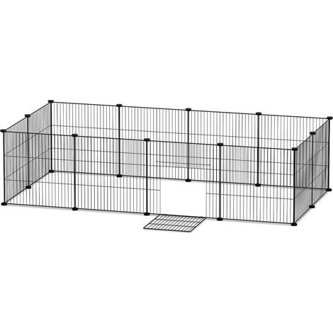 Randaco Recinto per conigli all'aperto recinto per conigli fai da te recinto per cuccioli 12pcs 35x35cm