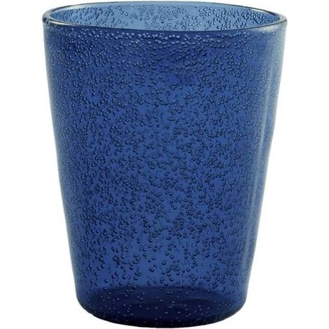 Verre à eau bleu profond Memento Synth en metacrilate 7,8 cm x 10 cm 0,33 l