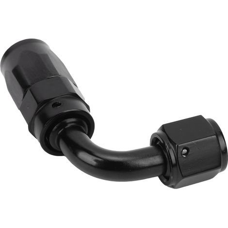 AN6 90°-Drehverschraubung für Kraftstoff-, Öl-, Gas-, Luft-, Kühlmittel- und Wasserleitungen, Innengewinde, Stahl, 1 Stück (1/5)