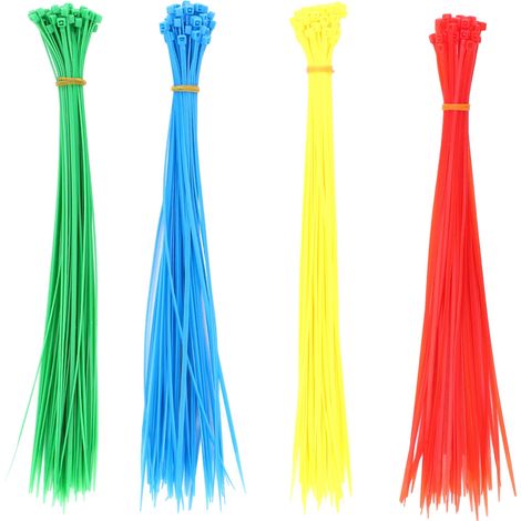Attache Câble Nylon - Résistance 18lb Longueur 30cm - Gestion Câbles Jardinage Bricolage - Lot De 200 Pièces (1/5)