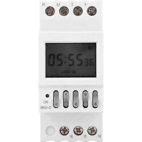 Minuterie avec rail de guidage, adaptée aux écoles et aux usines, interrupteur de sonnerie, relais, 220 V, 3 A