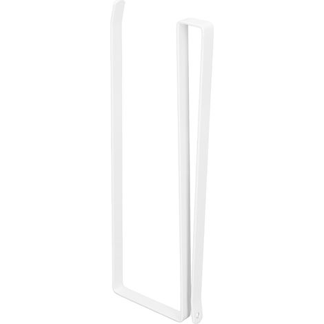 Lot porte-serviettes blanc cuisine européenne, support film alimentaire et sacs de rangement pour placard sans perçage (1/5)