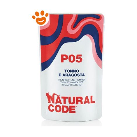 Natural Code Gatto Busta 70g P05 Tonno e Aragosta