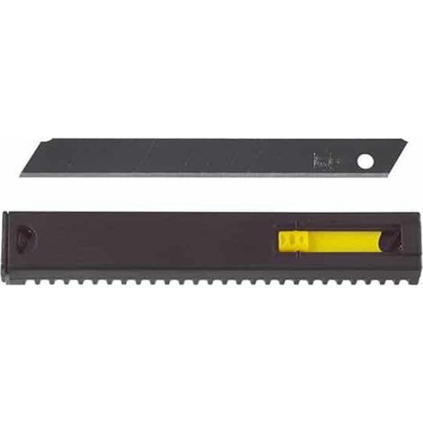 Lot de 10 lames en acier carbone pour cutter Conditionnement: 9MM