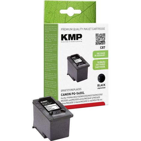 Encre KMP pour Canon PG-540XL noire 21 ml 5222B005 MG2150 3150 MX375 1 pc. (1/3)