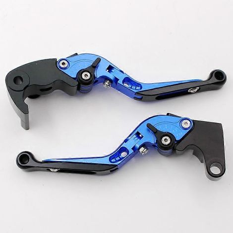 Convient aux motos Yamaha YZF R6 17-22 : poignée de frein, d'embrayage et de klaxon modifiées, accessoires de biellette de direction (bleu 3). (1/5)