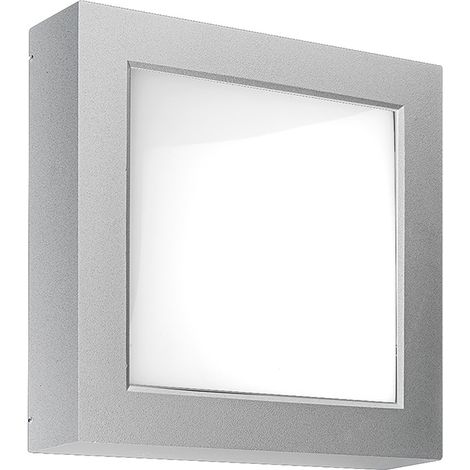 ENTER – Applique/Plafonnier LED 23W Blanc 4000K IP65 - Éclairage Extérieur Carré à haute résistance aux agents atmosphériques (1/4)