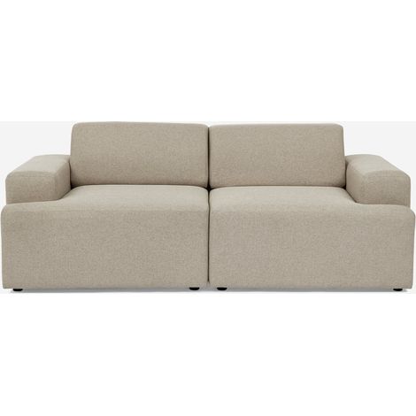 Sofa 2-Sitzer Stoff modernes Design 202x100x76cm Acamar - Beige