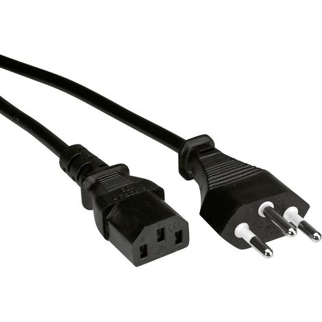 Value 19.99.1220 alimentation Câble de liaison noir 1.80 m (1/3)