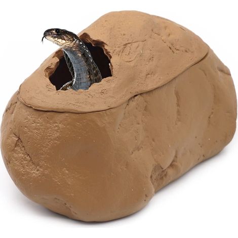 Cachette Reptile pour Gecko Hole Terrarium Serpent CachéE Pet Hideout Tortue Lizard Fish Amphibian (1/5)