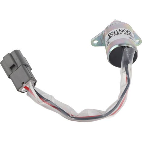 Fuel Stop Solenoid, Replacement Iron Housing for PC40 PC45 Excavator Engine, PC43 Tractor. (1/5)
