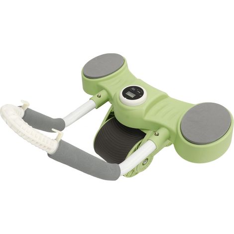 Roue abdominale double ronde pour la maison, appareil de musculation pour hommes et femmes, renforcement du tronc, verte (1/5)