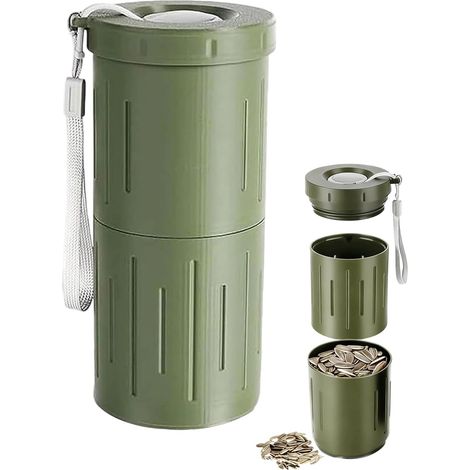 Bol à Noix Portable 2-En-1 Grande Capacité Portable Ustensiles De Cuisine Conteneur de Snacks de Pour Pistaches Cerises Myrtilles Fruits Et Noix Noël Anniversaire (1/5)